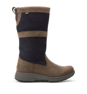 The side of the Xsensible Cork Women, in Brown/Navy.