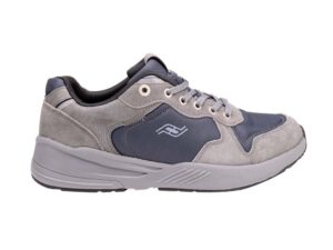 A right-hand side view of the Friendly Shoes Excursion Low-top, in Grey.