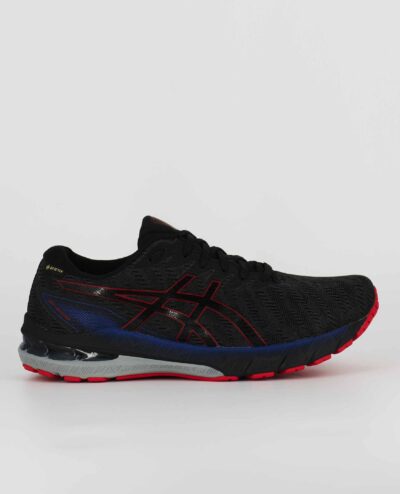 A side view of the Asics GT 2000 10 G-TX, in Graphite Grey/Black.