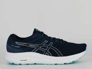 A side view of the Asics GT 4000 3, in French Blue/Pure Silver.