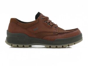 A side view of the Ecco Track 25 M, in Bison/Bison.