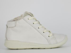 A side view of the Ecco First, in White.