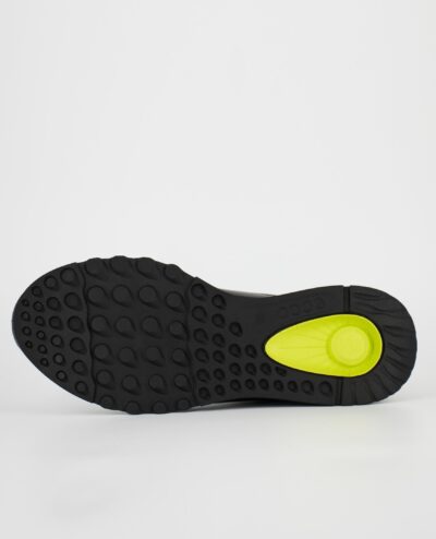 An underside view of the Ecco Exostride W, in Black.