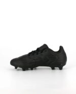 The side of the Adidas Copa Pure.3 Firm Ground, in Core Black/Core Black/Core Black.