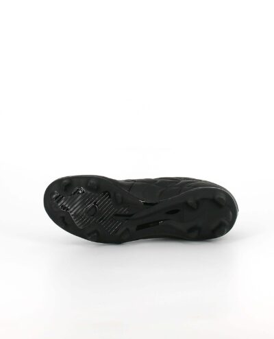 A view of the sole of the Adidas Copa Pure.3 Firm Ground, in Core Black/Core Black/Core Black.