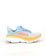 A side view of the HOKA Bondi 8, in Summer Song/Country Air.