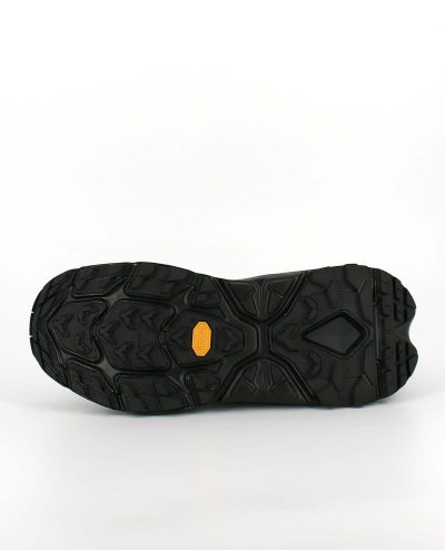 The sole of the HOKA Kaha 2 Low GORE-TEX, in Black/Black.
