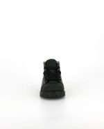 The front of the Kinysi Charlie, in Black Leather/Scuff Toe.
