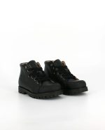 A pair of the Kinysi Charlie, in Black Leather/Scuff Toe.