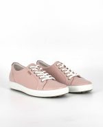 A pair of the Ecco Soft 7 W, in Pink.