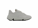 A right-hand side view of the Ecco Chunky Sneaker W, in White.