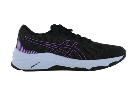 A right-hand side view of the Asics GT 1000 11 GS, in Graphite Grey/Orchid.