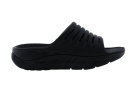 A right-hand side view of the HOKA Ora Recovery Slide, in Black.