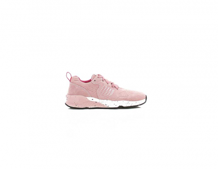 A right-hand side view of the ShoesMe Runflex, in Pink.