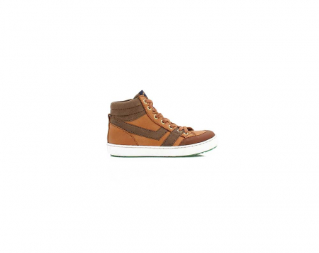 A right-hand side view of the ShoesMe Urban, in Cognac.