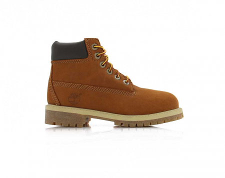 A right-hand side view of the Timberland 6-Inch Boot Lace-up, in Honey.