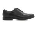 A right-hand side view of the Start Rite Brogue SNR, in Black.