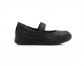 A right-hand side view of the Ecco Elli, in Black/Black.