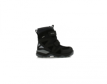 A right-hand side view of the Ecco Snow Mountain, in Black.