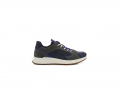 A right-hand side view of the Ecco ST.1, in Navy/Grey.