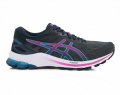 A right-hand side view of the Asics GT 1000 10, in French Blue/Digital Grape.