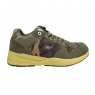 A right-hand side view of the Friendly Shoes Excursion Mid-top, in Camo.