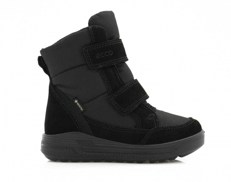 A right-hand side view of the Ecco Urban Snowboarder, in Black/Black.