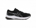 A right-hand side view of the Asics GT 1000 11 GS, in Black/White.